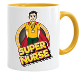 Acen Merchandise Mug Super Nurse (homme) | Tasse de super-héros et coffret cadeau – Super Mam/Papa/Auntie/Oncle/Brother/Sister/Gran & Grandpère/Farmer/Docteur