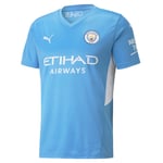 Puma Mens Man City Home Replica Jersey Shirt 21/22 - Blue - Size X-Large