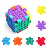 Magic Cube Fidget Toys Push Pop It Bubble Press Game Sensory Stress Relief Toys