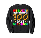 Bee Teacher Kids We Buzzed Right Through 100 Days Of School Sweatshirt