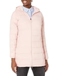 Amazon Essentials Doudoune à Capuche Légère et Imperméable avec Fermeture Éclair Intégrale (Disponible en Grande Taille) Femme, Rosé, L