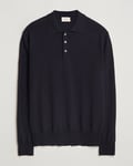 Altea Merino Long Sleeve Polo Navy