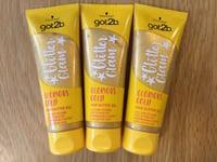 3 x Schwarzkopf Got2b Glitter Glam Glorious Gold Hair Glitter Gel 50ml