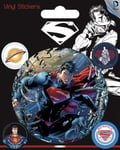 Superman Man Of Steel Vinyl Sticker - 1 sheet, 5 stickers