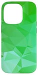 Coque pour iPhone 14 Pro Simple Abstrait Vert Abstrait Triangle