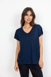 Soyaconcept Marica V-ringad T-shirt Dam Navy