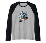 Board Ninja Snowboard Ninja Snow Rider Snowboarding Raglan Baseball Tee