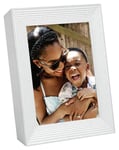 AURA Mason 9 Inch Digital Photo Frame - White