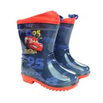 Disney Boy's Cars Boot Rain, Blue, 10 UK Child