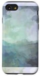 Coque pour iPhone SE (2020) / 7 / 8 Bleu aquarelle Design Art abstrait