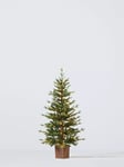 John Lewis Basket Pre-lit Christmas Tree, 4.5ft