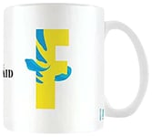 Disney Alphabet Personalised Mug (F for Flounder Design) 11oz Ceramic Coffee Mug in Presentation Disney Gift Box - Official Merchandise