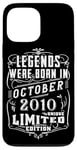 Coque pour iPhone 13 Pro Max Anniversaire Octobre 2010 Édition Limitée Cadeau Utilisé