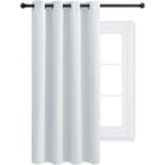 Décoration Rideau Occultant - Rideaux Thermique de Fenêtre Lumineux Bloquer Isolation Phonique Uni pour Fille Chambre Maison, 132 Largeur et 160 cm