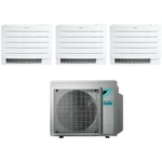 Floor standing trial split air conditioner perfera fvxm-a 7+9+9 with 3mxm52n r-32 wi-fi integrated 7000+9000+9000 with infrared remote control