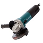 Makita 9557NBR/2 115mm Corded Angle Grinder 240V/840W With Side Handle & Wheel