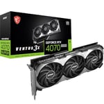 MSI GeForce RTX 4070 Super 12G Ventus 3X OC Carte Graphique de Jeu - 12 Go GDDR6X, 2520 MHz, PCI Express Gen 4, 192 Bits, 3X DP v 1.4a, HDMI 2.1a (Prend en Charge 4K & 8K HDR)