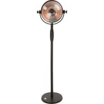 Chauffage sur pied Retro Sphere 2100 W Halogène Noir - SUNRED