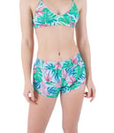 Hurley Java Tropical Beachrider 2,5" Boardshort Maillot de Bain pour Femme, Tide Pool, XS