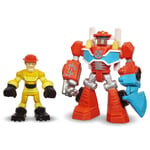 Playskool Heroes Transformers Rescue Bots HEATWAVE Fire-Bot & KADE BURNS Figures