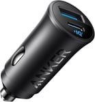 Anker Car Charger, 30W 2-Port Car Charger Adapter, USB C Car Charger with 3.0,