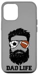 iPhone 12/12 Pro Soccer Football Dad Messy Hair Beard Soccer Football Dad Case