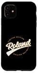 Coque pour iPhone 11 Funny Personalized First Name Design for Roland