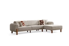 Godiva Sovesofa med Sjeselong 3-seter - Krem Sovesofaer Beige