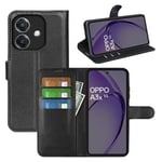 Oppo A60 5G      Pu Wallet Case    [Black]