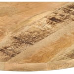 Plateau De Table, Dessus de Table, Table à manger Bois de manguier solide Rond 25-27 mm 80 cm CON314363 Maisonchic