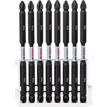 Bosch Professional 8pcs. Double Screwdriver Bit Set (Impact Control, PH/PZ Bits, Length 110mm, Pick and Click, Accessory Impact Drill)