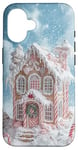 iPhone 16 Cute Christmas Gingerbread House Snowflakes Holiday Xmas Case