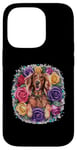 iPhone 14 Pro Cartoon Irish Setter dog with roses Case