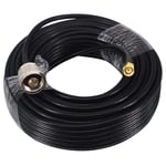 15M RG58 Câble coaxial Antenne Wifi à faible Perte Jumper Pigtail De N Mâle à RP-SMA Mâle/Mâle (trou) 50 Ohm pour 3G/4G/LTE/Ham/GPS/RF Antenne FPV Wifi Antenne Router Wlan Wirelesse(Q1135)