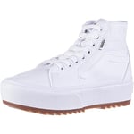Vans Women's Filmore Hi Tapered Platform ST Sneaker, Canvas White, 5.5 UK