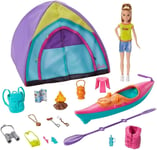 Barbie Playset Team Stacie Camping Canoë Mattel GJB58