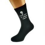 I Love You A Whole Watt Funny Valentines Black Mens UK Size 5-12 Socks - X6N339