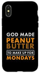 Coque pour iPhone X/XS God Made Make Up for Mondays Peanut Butter