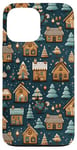 Coque pour iPhone 13 Pro Max Mignon, Vacances, Hiver, Village, Noël