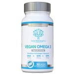 Vegan Omega 3 - Full Spectrum DHA EPA & DPA - 90 Softgels of Life’s Omega Alg...