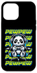 Coque pour iPhone 12 Pro Max Graphique de jeu vidéo Panda Pew pour hommes, garçons, femmes, enfants