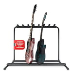 Pyle support multi-guitare–7 supports,pliable–support de guitare,support de guitare au sol,support multi-guitare–support,portable–support de guitare pour plusieurs guitares-rembourrage en caoutchouc