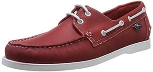 Hackett London Classic Dockside - Chaussures de sport pour homme, rouge, 44