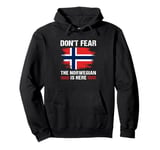 Vintage Norway Flag Don't Fear The Norwegian Is Here Pullover Hoodie