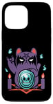 Coque pour iPhone 13 Pro Max Chat japonais ManekiNeko - Bad Luck - Adorable chat gothique