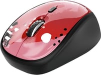 Yvi Souris Sans Fil, 2.4Ghz, Microrécepteur Usb, Ambidextre, 800/1600 Dpi Pour Pc, Laptop, Macbook - Rouge[MOU142344]