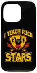 Coque pour iPhone 13 Pro J'enseigne le rock aux stars du rock, professeur de musique, Rock On Graphic