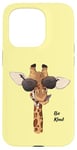 iPhone 15 Pro Be Kind Giraffe Yellow Phone Case