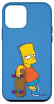 Coque pour iPhone 12 mini The Simpsons Bart Simpson Bleu ciel