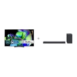 LG OLED C3 55" 4K OLED evo TV + LG SC9S 3.1.3 Dolby Atmos Soundbar -tuotepaketti